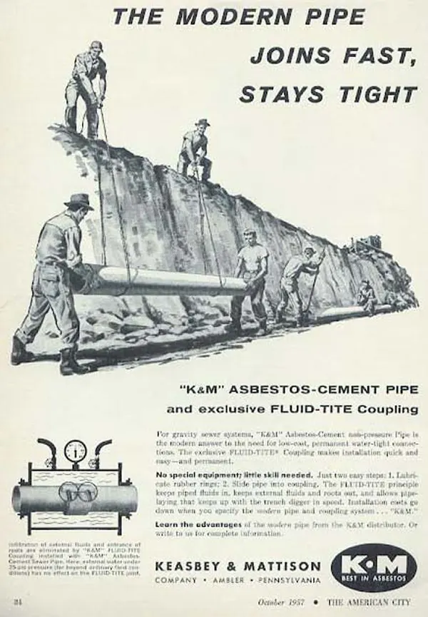 asbestos vintage advertisements fireproof snow