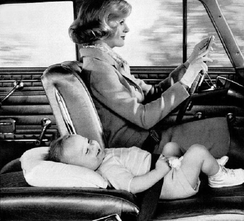 Odd and Unsafe Vintage Baby Car Seats From the Past