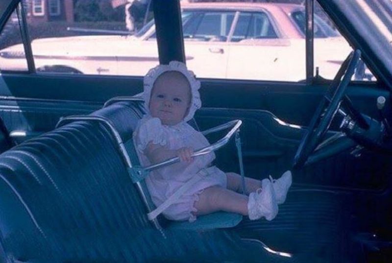 Odd and Unsafe Vintage Baby Car Seats From the Past