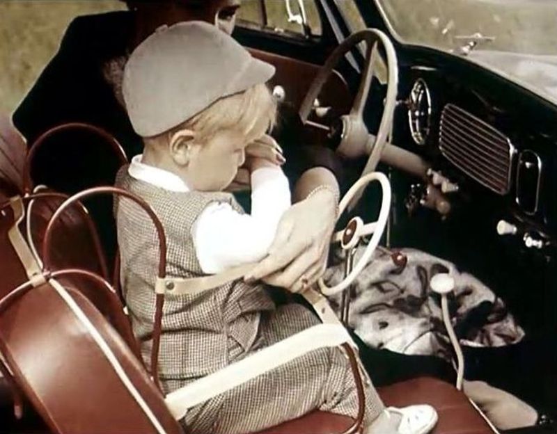 Odd and Unsafe Vintage Baby Car Seats From the Past
