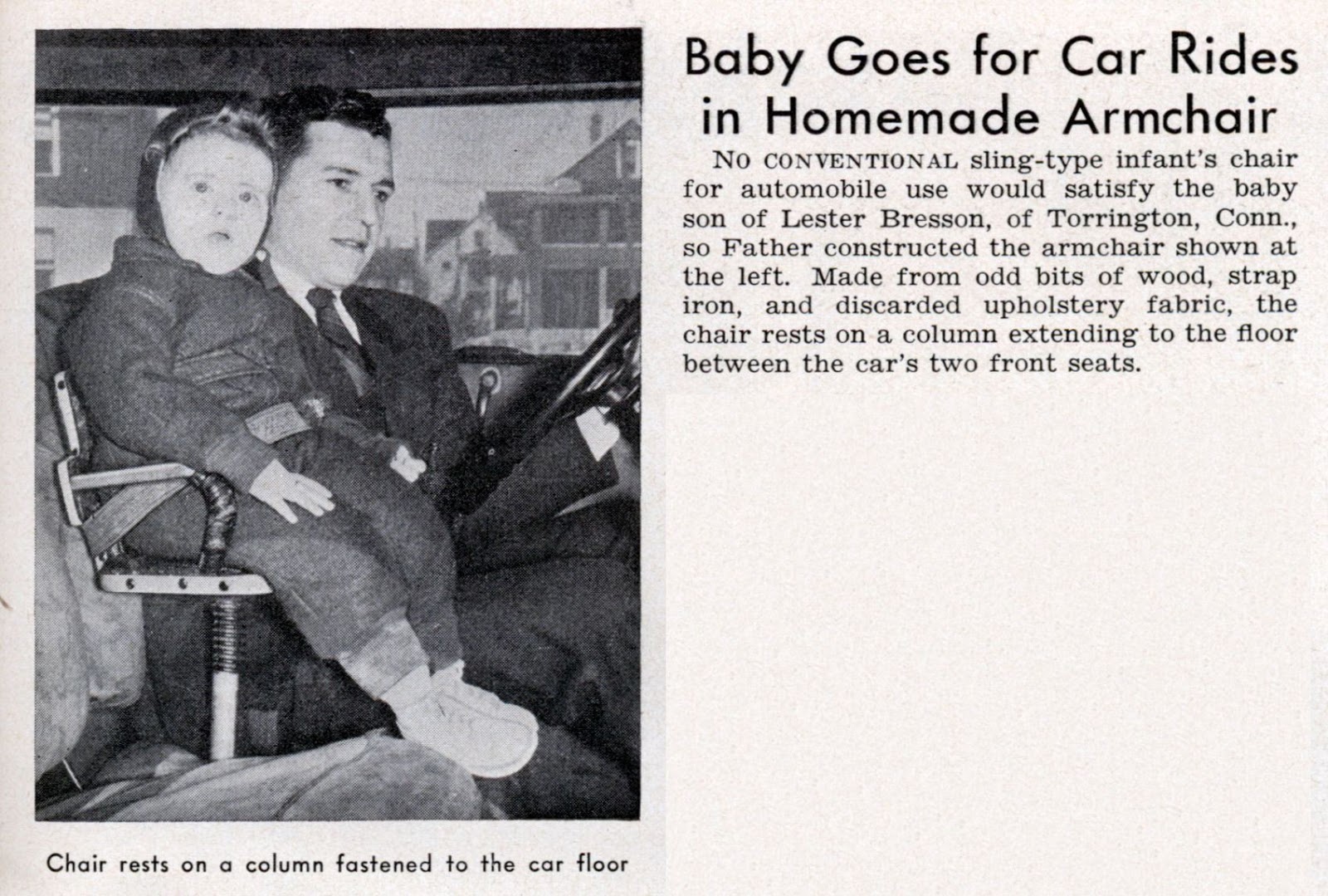 Odd and Unsafe Vintage Baby Car Seats From the Past