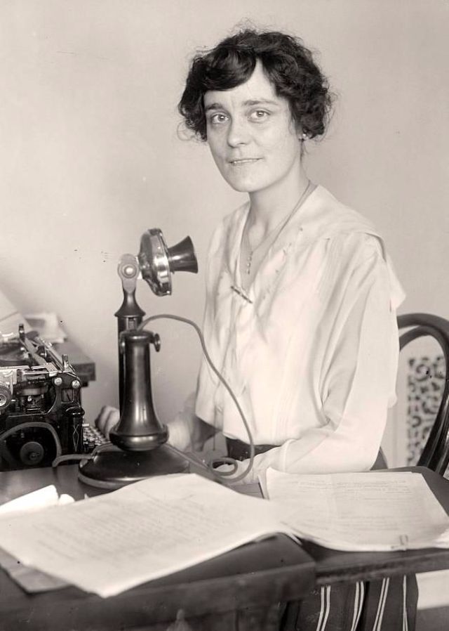 Old Photos of People Talking on Telephones