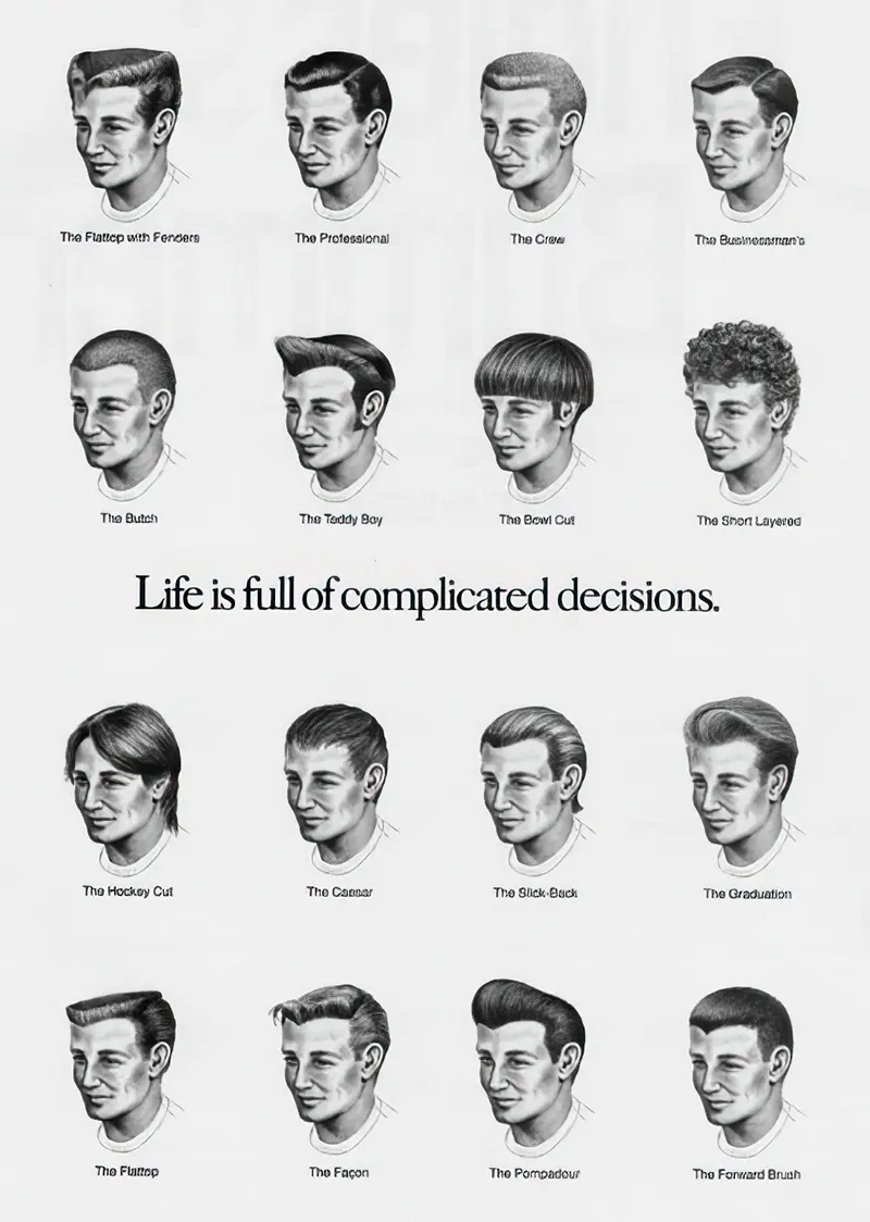 Vintage Men Hairstyles from Bygone Era