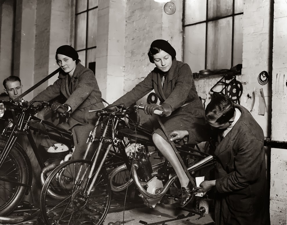 Vintage Photos of Women Riding Motorcycles