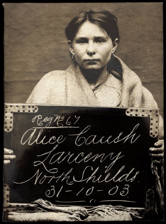 Female criminals of the Edwardian era vintage mugshots