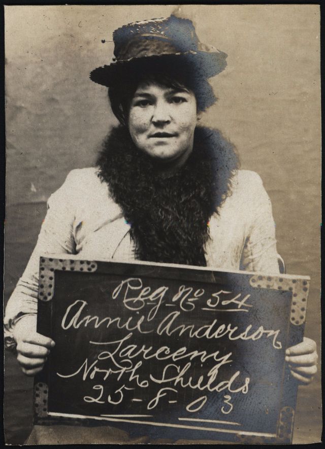 Female criminals of the Edwardian era vintage mugshots