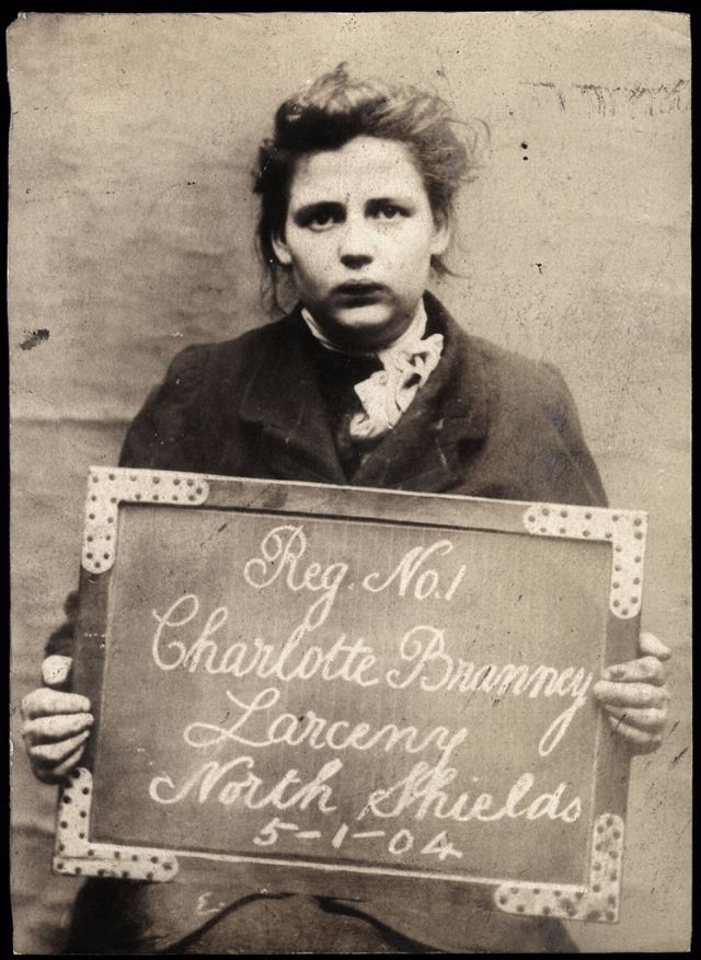 Female criminals of the Edwardian era vintage mugshots