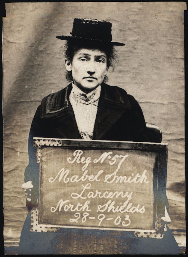 Female criminals of the Edwardian era vintage mugshots