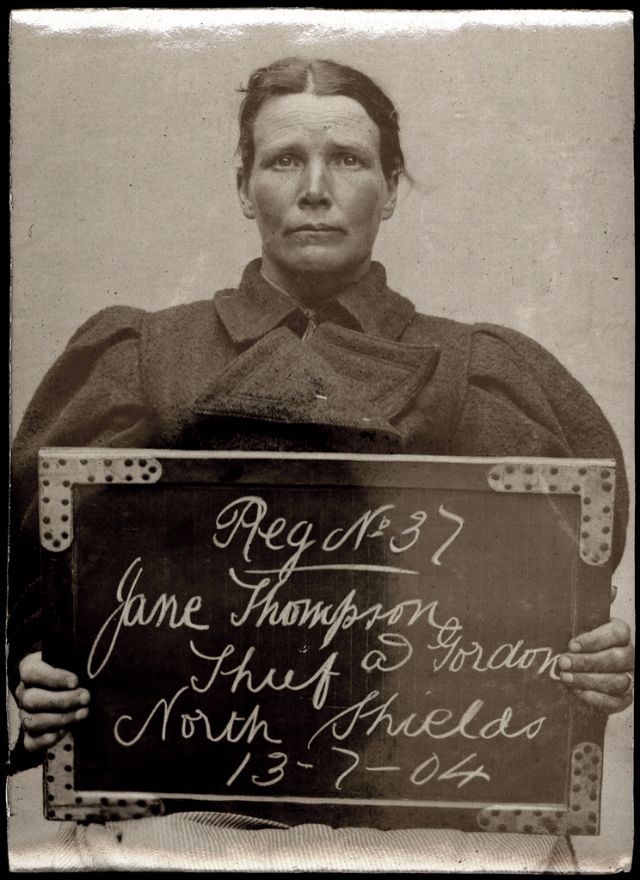Female criminals of the Edwardian era vintage mugshots