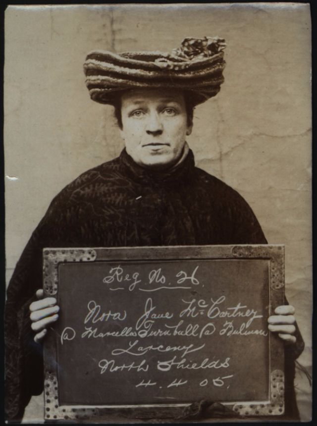 Female criminals of the Edwardian era vintage mugshots