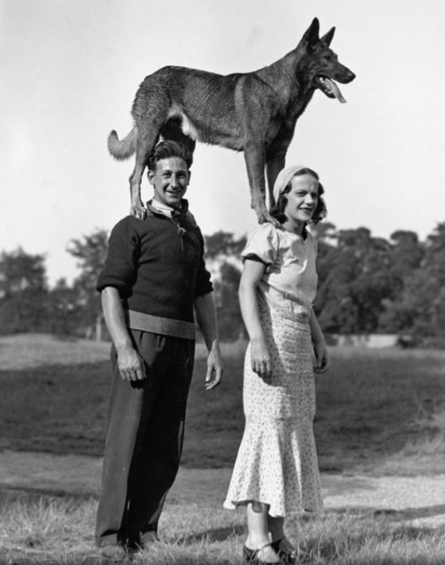 Vintage Photos of People with their pets