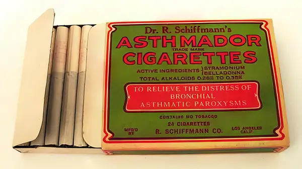 "Asthmador Cigarettes"