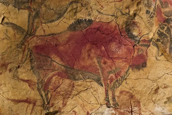 Magdalenian polychrome bison.