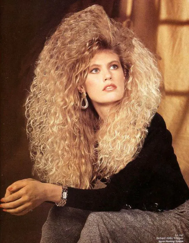 Big Hair Fashion for Women in the 1980s 