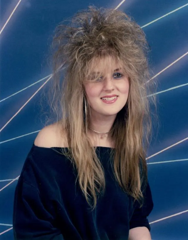 Big Hair Fashion for Women in the 1980s 