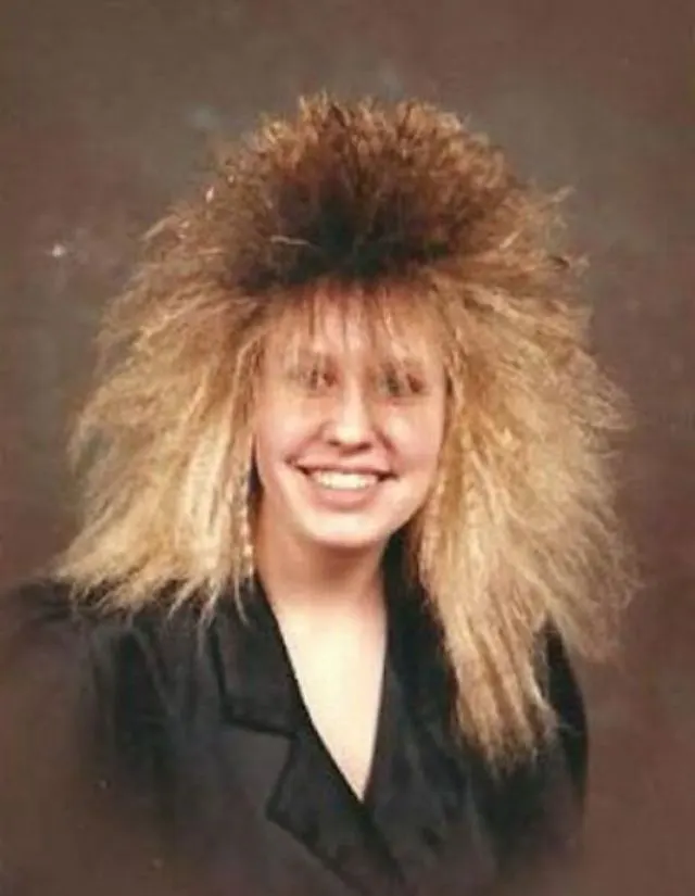 Big Hair Fashion for Women in the 1980s 