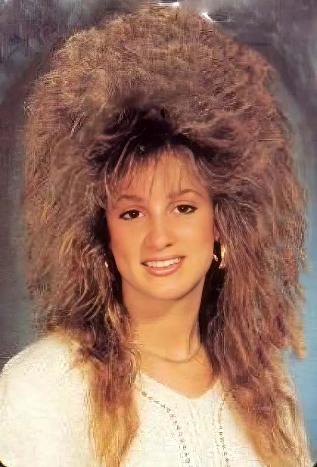 Big Hair Fashion for Women in the 1980s 