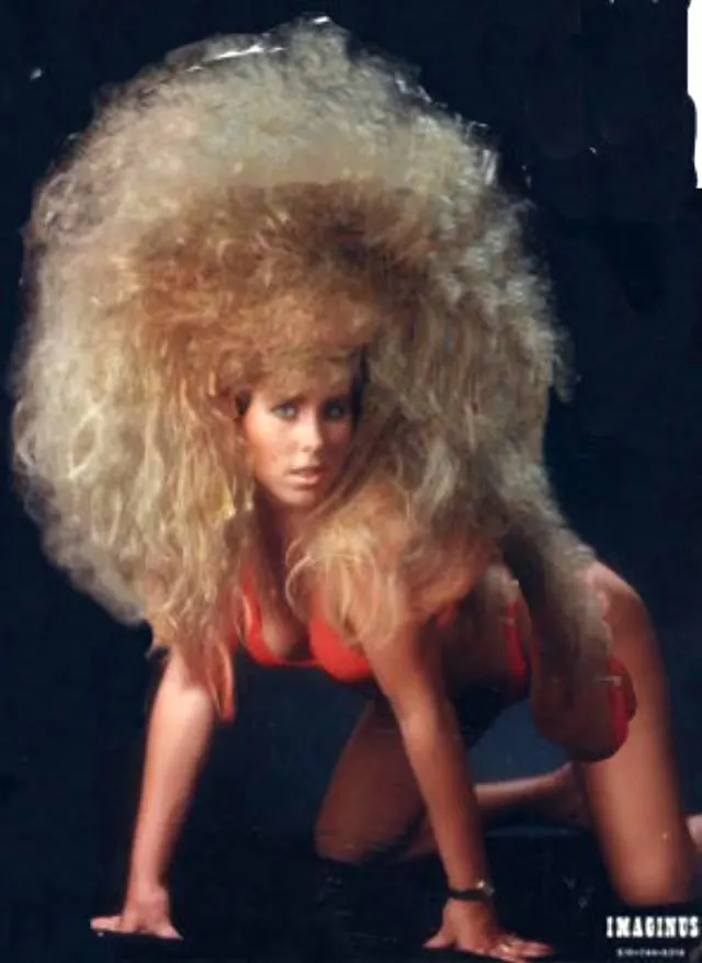 Big Hair Fashion for Women in the 1980s 