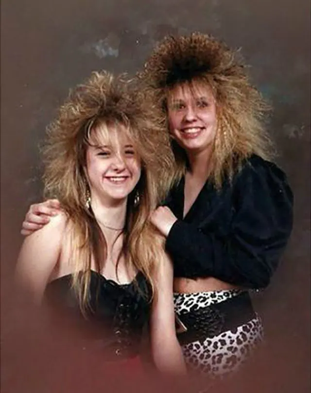 Big Hair Fashion for Women in the 1980s 
