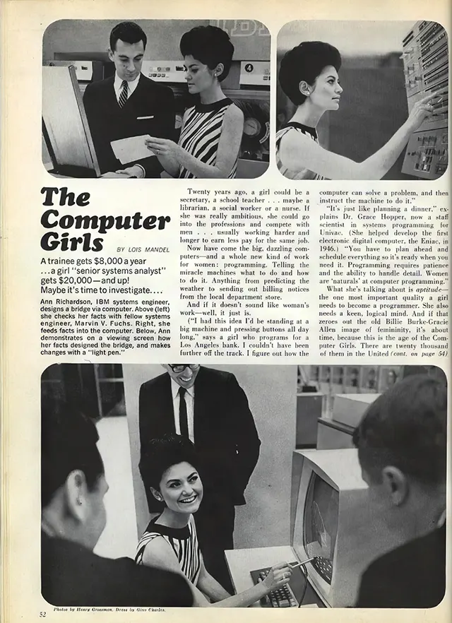 human computer women profession photos