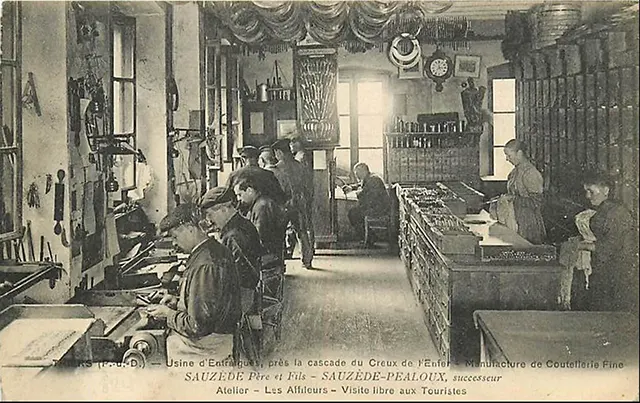 Yellow Bellies Knife Grinders of France Old Photos