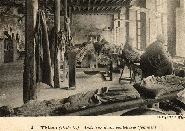 Yellow Bellies Knife Grinders of France Old Photos