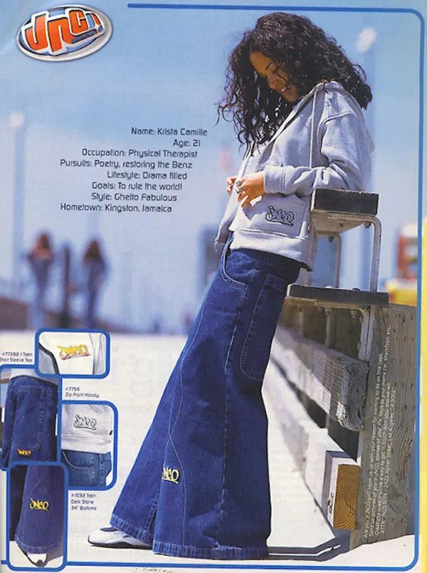 Wide-Leg Baggy Jeans of the 1990s Photos 