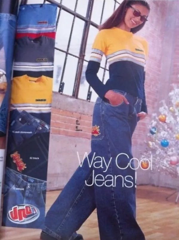 Wide-Leg Baggy Jeans of the 1990s Photos 