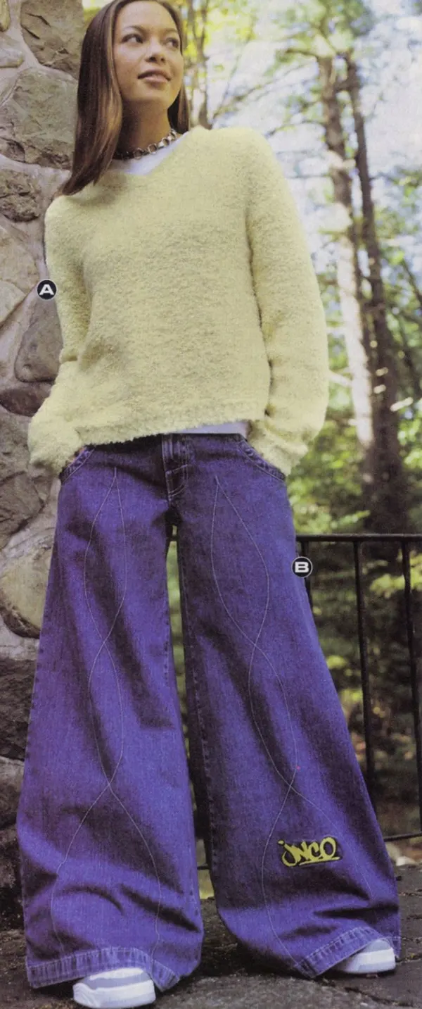 Wide-Leg Baggy Jeans of the 1990s Photos 