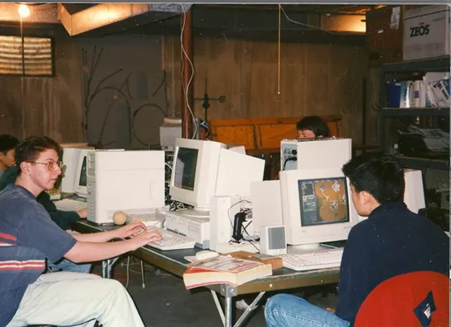 LAN parties 2000s old photos