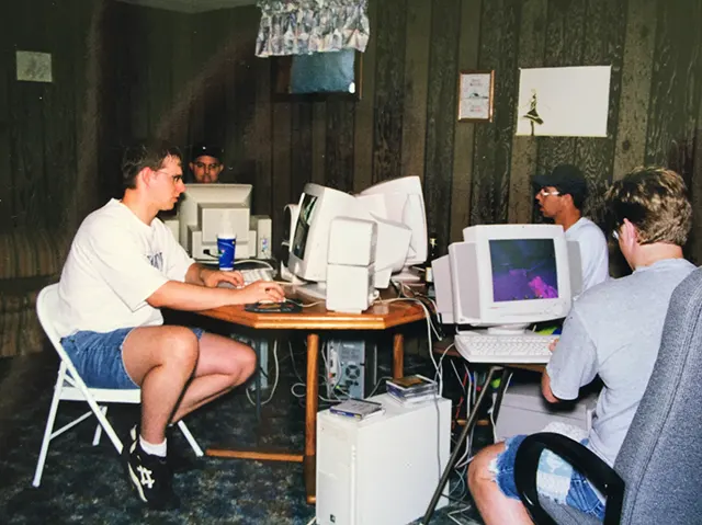 LAN parties 2000s old photos