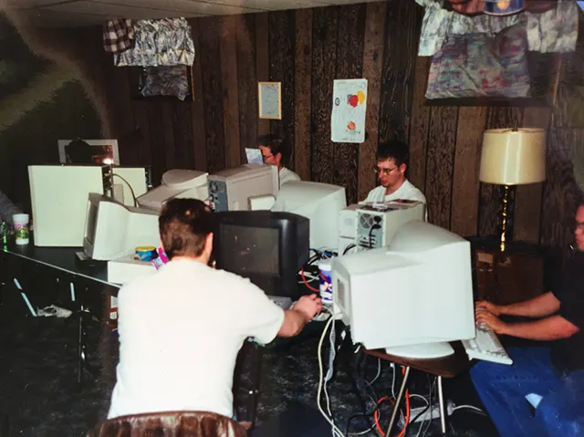 LAN parties 2000s old photos