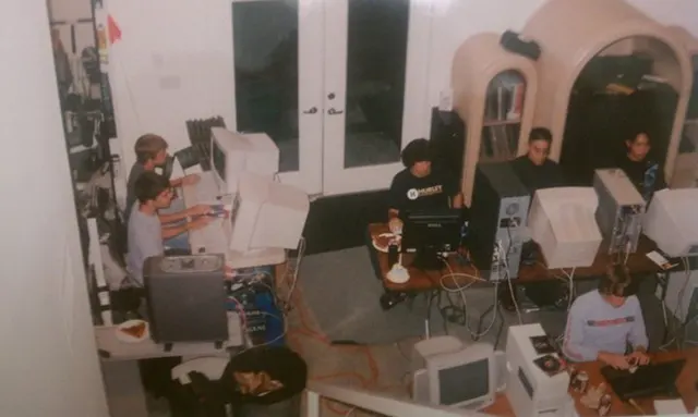 LAN parties 2000s old photos