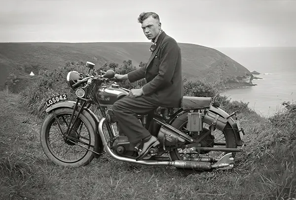 Vintage Photos of People Posing with Motorcycles