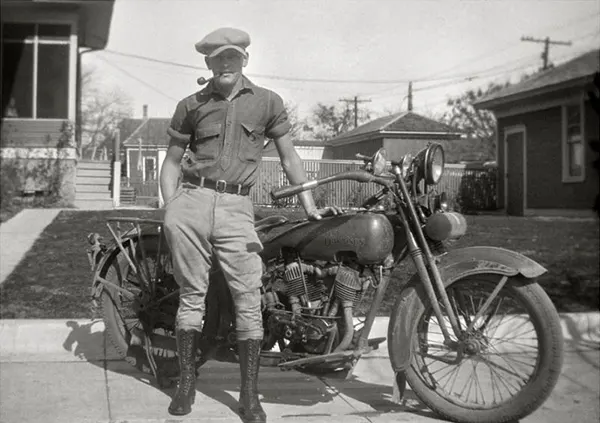 Vintage Photos of People Posing with Motorcycles