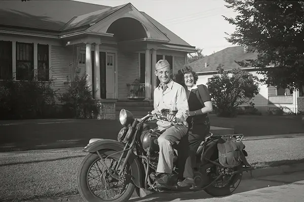 Vintage Photos of People Posing with Motorcycles