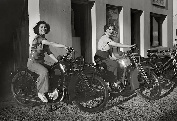 Vintage Photos of People Posing with Motorcycles