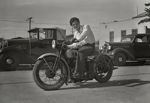 Vintage Photos of People Posing with Motorcycles