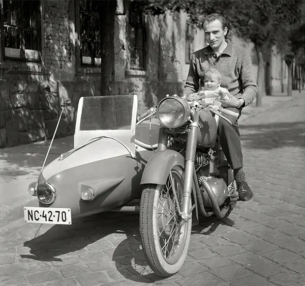 Vintage Photos of People Posing with Motorcycles