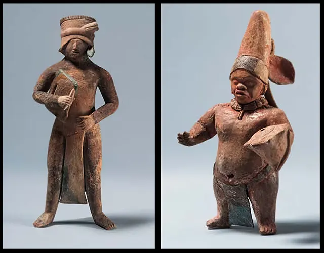  Maya Figurines with Removable Helmet