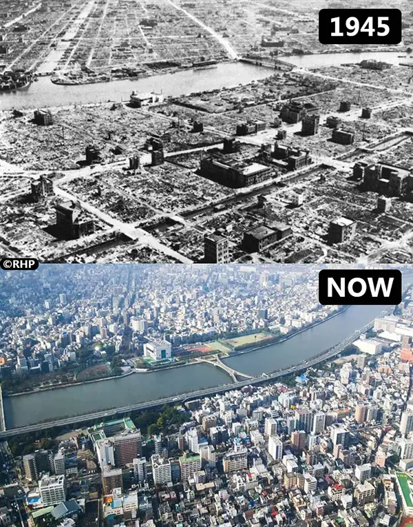 Cityscapes Then and Now Photos
