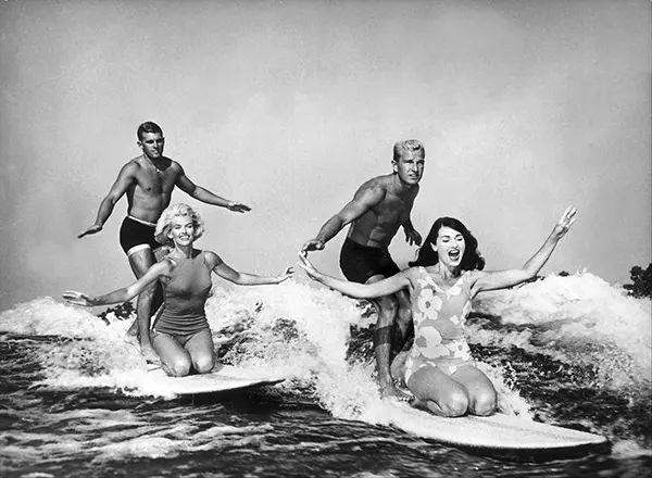 Vintage Photos of People Surfing