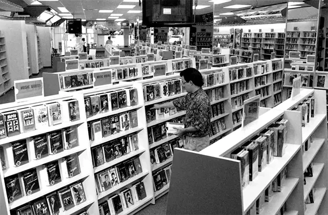 Vintage Photos of Video Rental Stores