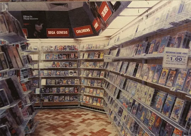 Vintage Photos of Video Rental Stores