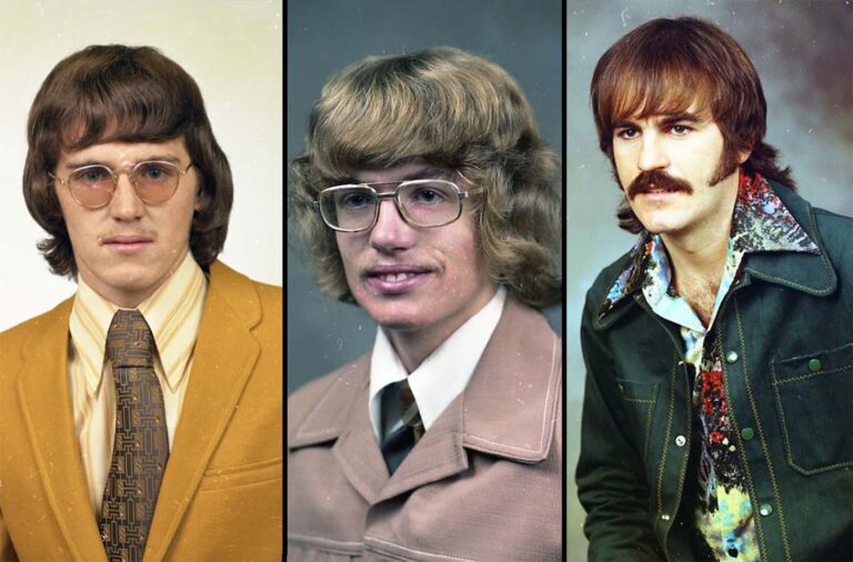 A Look Back at 1970s Men’s Hairstyles Through Vintage Studio Portraits