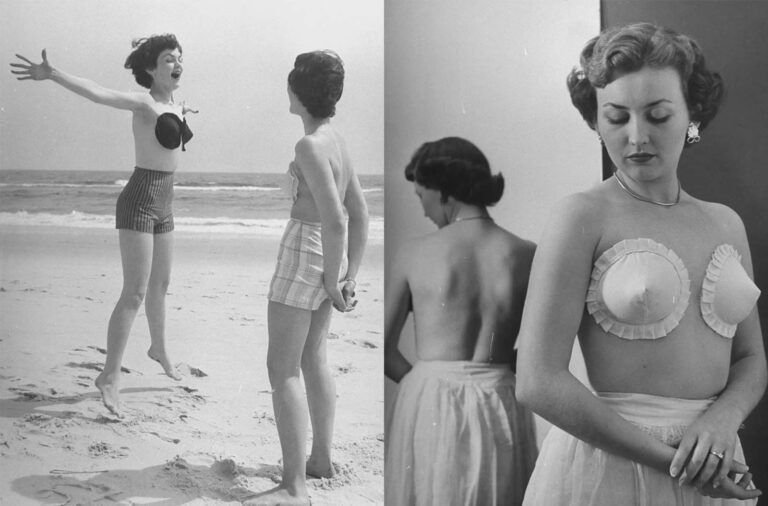 Adhesive Bras: The Stick-on Bra Swimsuit That Was Quite Distinctive, 1949