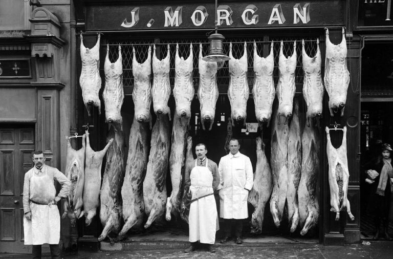 Butcher Shops Of The Past: Vintage Photos Show How Butcher Shop Fronts Looked Like in the Victorian Era