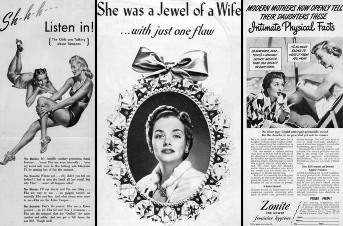 Curious and Hilarious Vintage Feminine Hygiene Ads From the Early