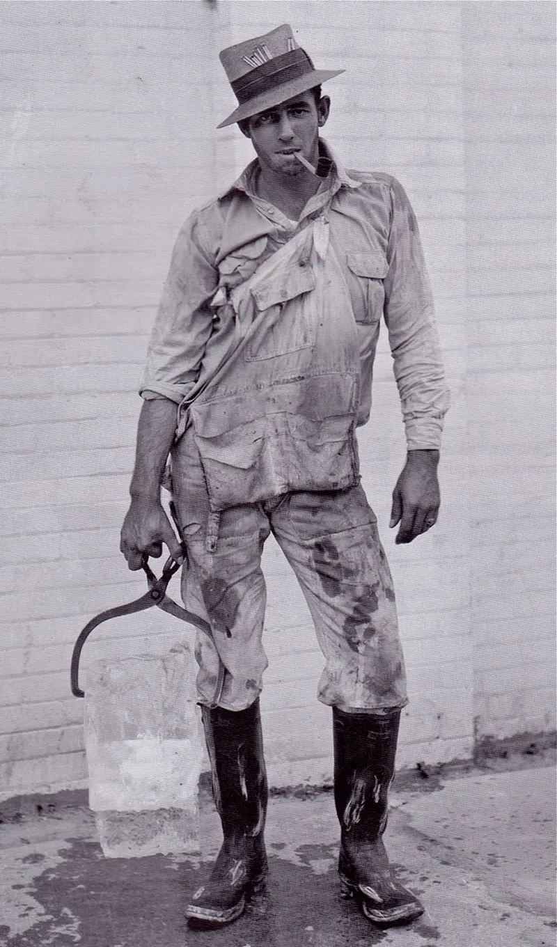 iceman ice delivery vintage photos