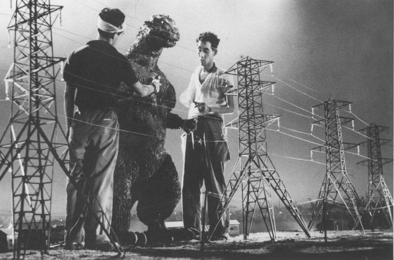 Godzilla behind the scene photos